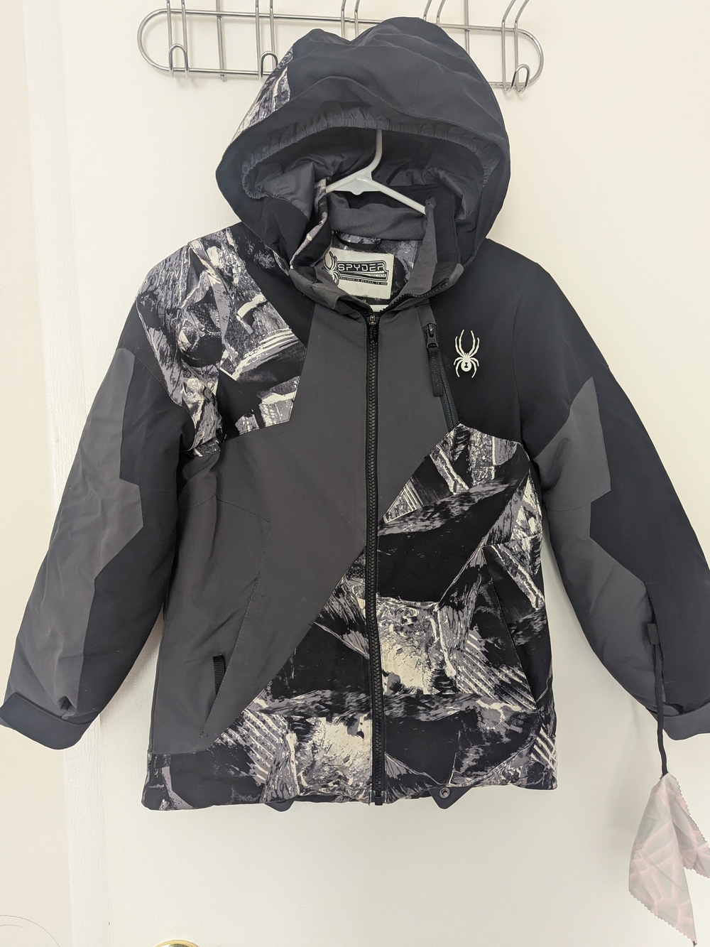 Spyder Boys Size 10 Jacket Ski Snow Waterproof Gray